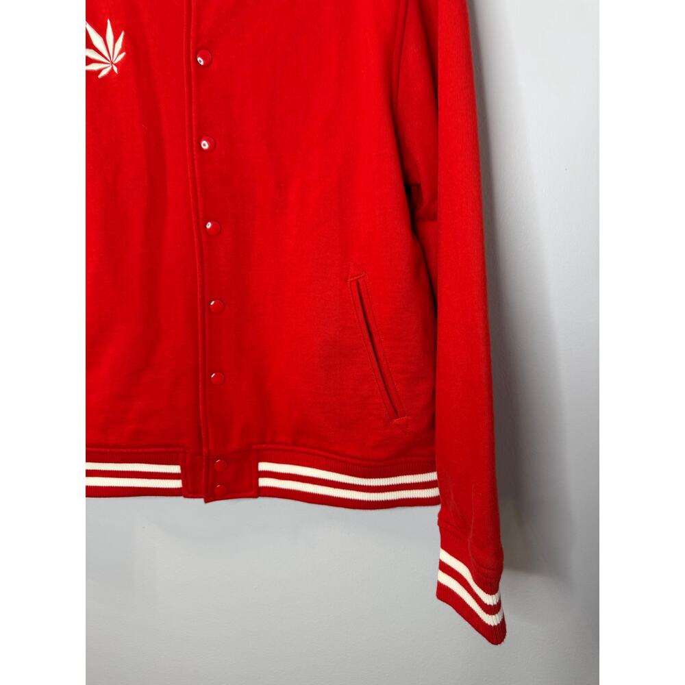 Medmen Red Versatile Bomber Jacket Unisex Sz XL - Picture 6 of 10